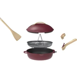 Fabrique de Styles Plats Et Appareils De Cuisson*Poêle en aluminium rubis d28cm - La Fabuleuse