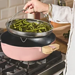 Fabrique de Styles Plats Et Appareils De Cuisson*Poêle pivoine d28cm - La Fabuleuse