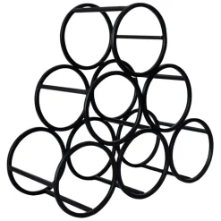 Fabrique de Styles Accessoires Vin Et Cocktails*Porte 6 bouteilles en fer 31xh28cm - Campagne