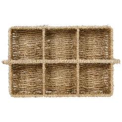 Fabrique de Styles Petits Rangements*Porte 6 gobelets borneo en jonc de mer - borneo