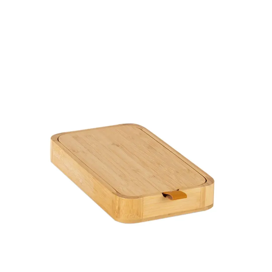 Fabrique de Styles Bijoux Fantaisie*Porte bijoux en bambou avec miroir 24x14xh14cm