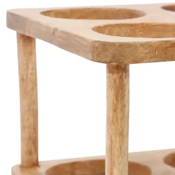 Fabrique de Styles Accessoires Vin Et Cocktails*Porte bouteille 6 socles en manguier - Grand Office