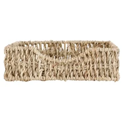 Fabrique de Styles Accessoires De Table*Porte serviettes en jonc de mer et fer poisson - borneo