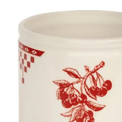 Fabrique de Styles Petits Rangements*Porte ustensiles en faience blanc et - damier