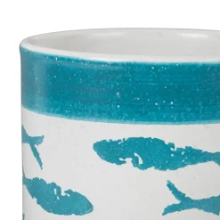 Fabrique de Styles Petits Rangements*Porte ustensiles poisson d13.5xh17cm en terre cuite - corfou