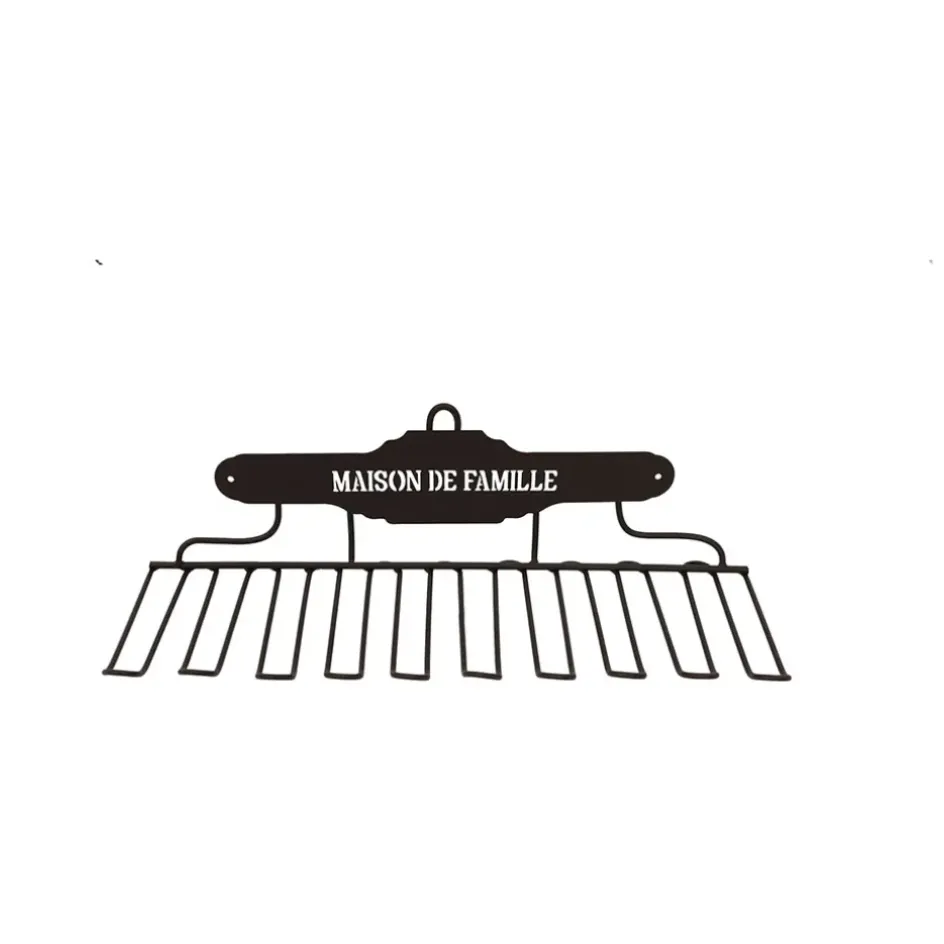 Fabrique de Styles Petits Rangements*Porte verres mural en fer - Maison De Famille