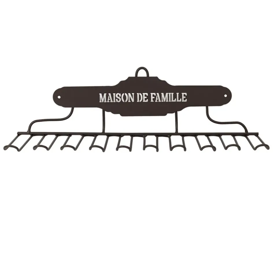 Fabrique de Styles Petits Rangements*Porte verres mural en fer - Maison De Famille