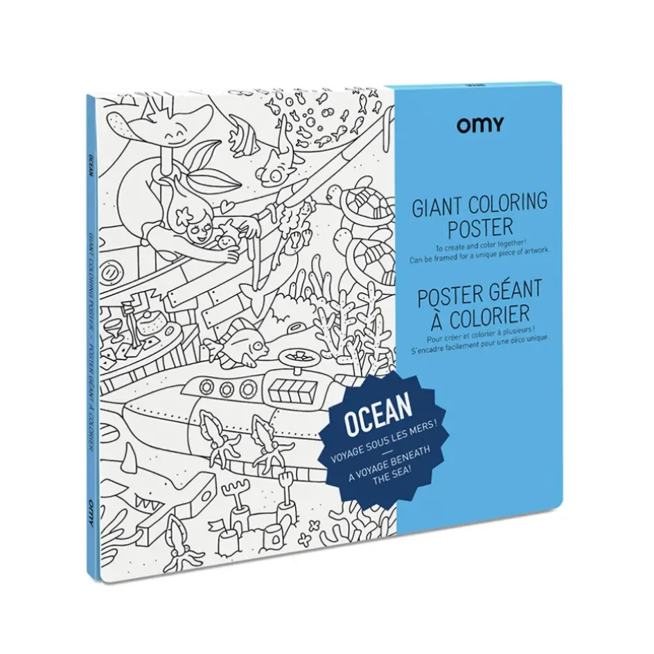 Enfant Fabrique de Styles Jouets*Poster à colorier 70x100cm - ocean