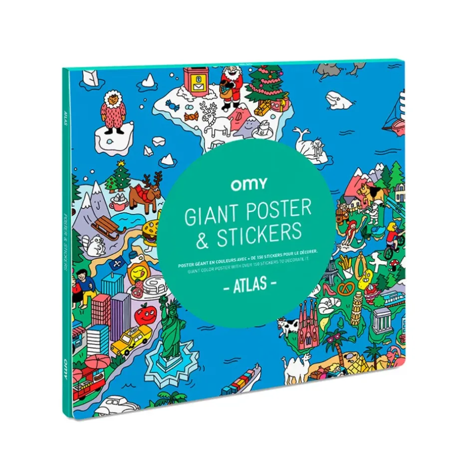 Enfant Fabrique de Styles Jouets*Poster & stickers 70x100cm - atlas
