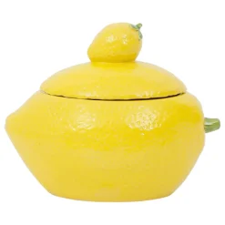 Fabrique de Styles Pots Et Bocaux*Pot citron avec couvercle en grès - Citron