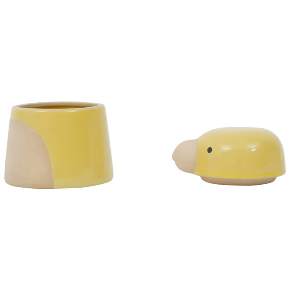 Fabrique de Styles Pots Et Bocaux*Pot oiseau avec couvercle en grès - Calao