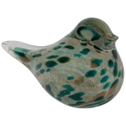 Fabrique de Styles Petits Objets Déco*Presse papier en verre emeraude et doré - Serin