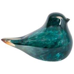 Fabrique de Styles Petits Objets Déco*Presse papier moineau en verre - Serin