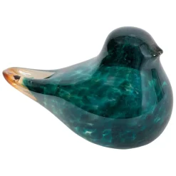 Fabrique de Styles Petits Objets Déco*Presse papier moineau en verre - Serin