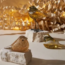 Fabrique de Styles Petits Objets Déco*Presse papier oiseau en verre - Serin