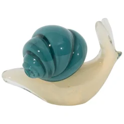 Fabrique de Styles Petits Objets Déco*Presse-papier escargot en verre et sable