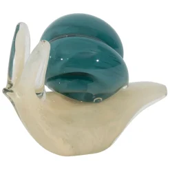 Fabrique de Styles Petits Objets Déco*Presse-papier escargot en verre et sable