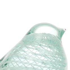 Fabrique de Styles Petits Objets Déco*Presse-papier moineau serin en verre