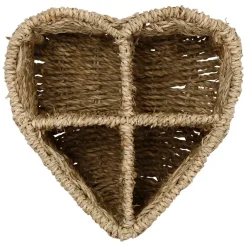 Fabrique de Styles Petits Rangements*Range couverts coeur en jonc de mer h16cm - Borneo