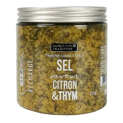 Fabrique de Styles Condiments Et Épices*Recharge de sel citron et thym 600gr