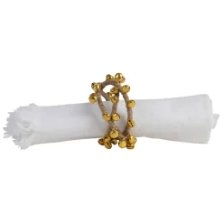 Fabrique de Styles Serviettes De Table*Rond de serviette en fer et jute - Clochette