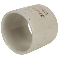 Fabrique de Styles Serviettes De Table*Rond de serviette maman en grès moucheté d3cm