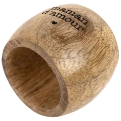 Fabrique de Styles Serviettes De Table*Rond de serviette maman en manguier - Famille