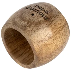 Fabrique de Styles Serviettes De Table*Rond de serviette papa en manguier - Famille