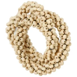 Fabrique de Styles Serviettes De Table*Rond serviette billes d4cm fer+bois