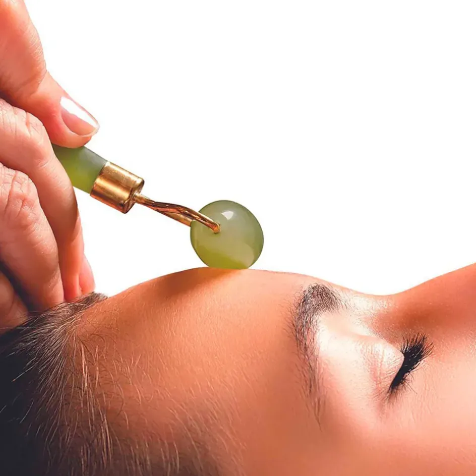 Fabrique de Styles Accessoires Soins*Rouleau de massage en pierre jade