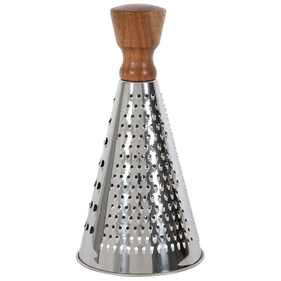 Fabrique de Styles Ustensibles De Cuisine*Râpe ronde en inox et bois - Ablis