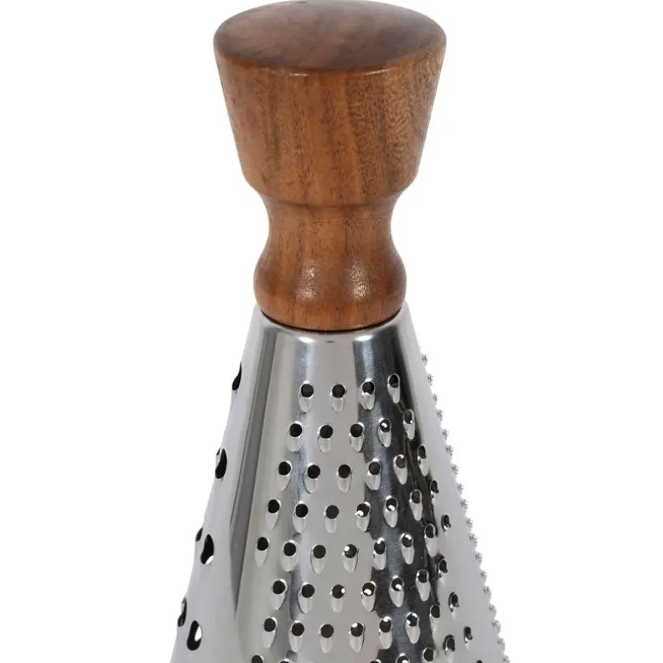 Fabrique de Styles Ustensibles De Cuisine*Râpe ronde en inox et bois - Ablis