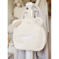 Enfant Fabrique de Styles P'tits Accessoires*Sac à dos en tissu bouclette écru - Sweetdream