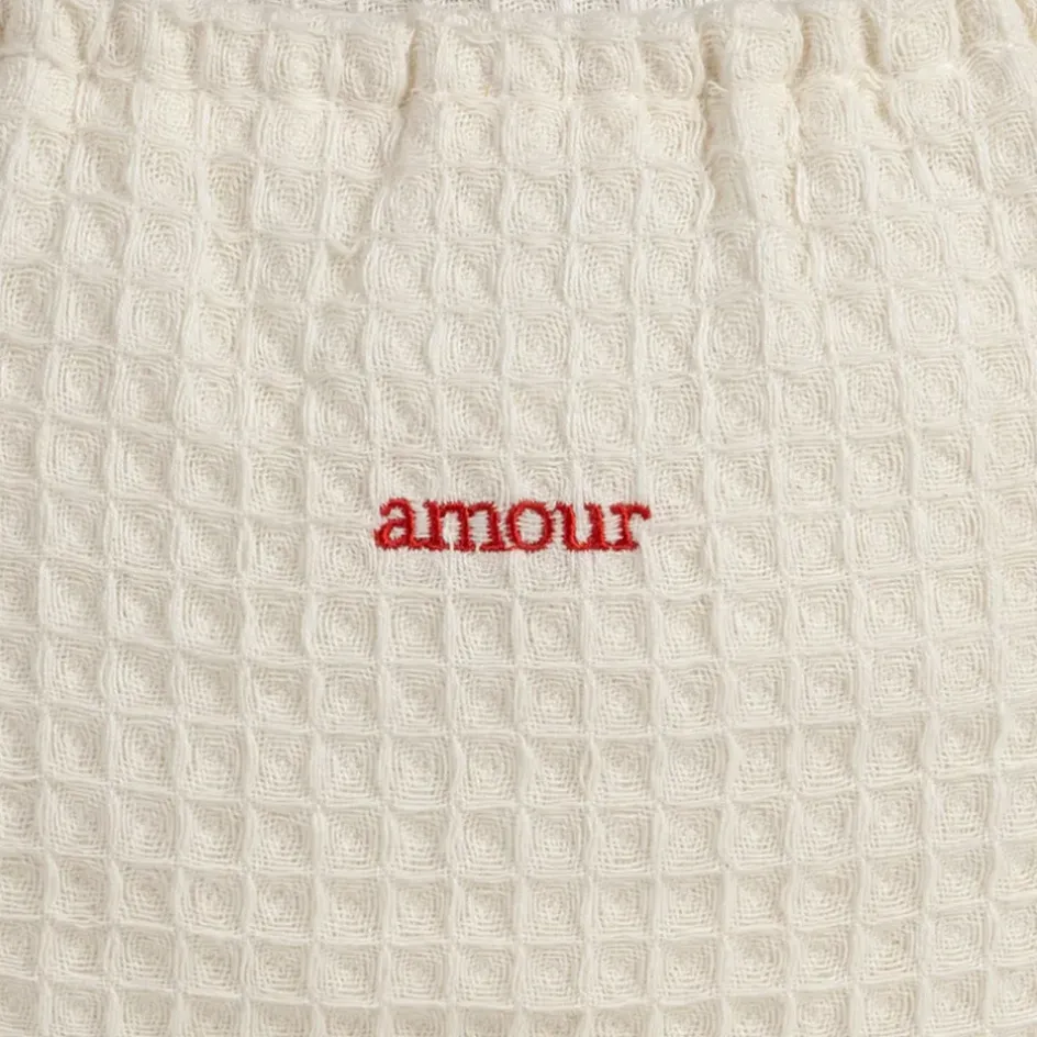 Fabrique de Styles Sacs Et Cabas*Sac amour en coton écru et rouge - Famille