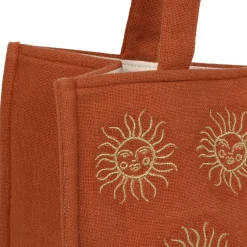 Fabrique de Styles Sacs Et Cabas*Sac brodé en coton terracotta et doré - Allegra