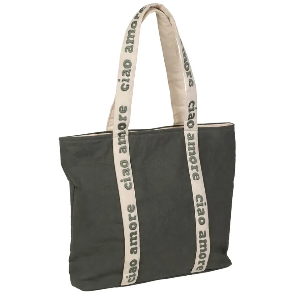 Fabrique de Styles Sacs Et Cabas*Sac ciao amore en coton émeraude - Vencia