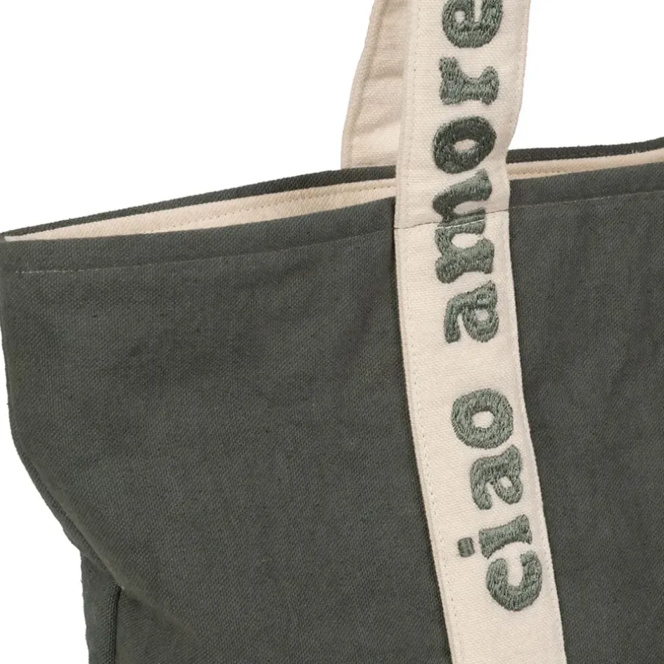 Fabrique de Styles Sacs Et Cabas*Sac ciao amore en coton émeraude - Vencia