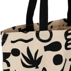 Fabrique de Styles Sacs Et Cabas*Sac tote bag en coton ecru et noir - Organic