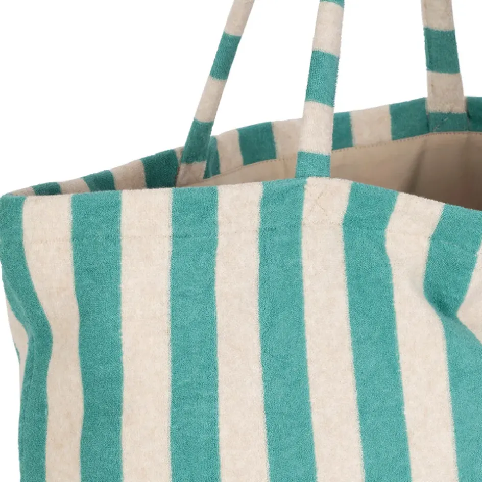 Fabrique de Styles Sacs Et Cabas*Sac tote bag en coton et polyester émeraude 55x40cm - Palma