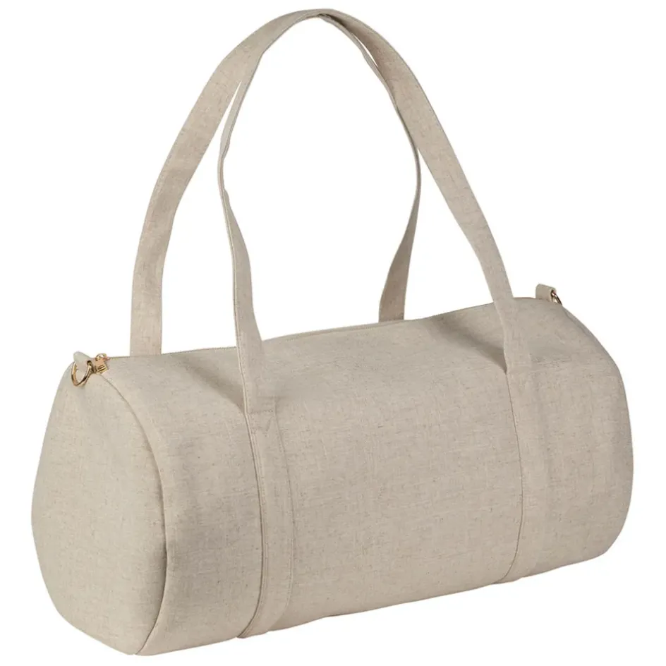 Fabrique de Styles Sacs Et Cabas*Sac week-end en en tissu et lin écru - Bowling