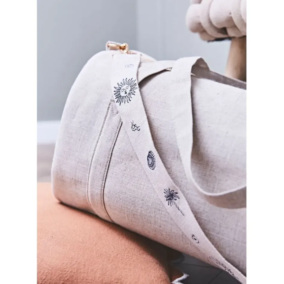 Fabrique de Styles Sacs Et Cabas*Sac week-end en en tissu et lin écru - Bowling