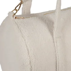 Fabrique de Styles Sacs Et Cabas*Sac weekend en tissu bouclette écru - Bowling