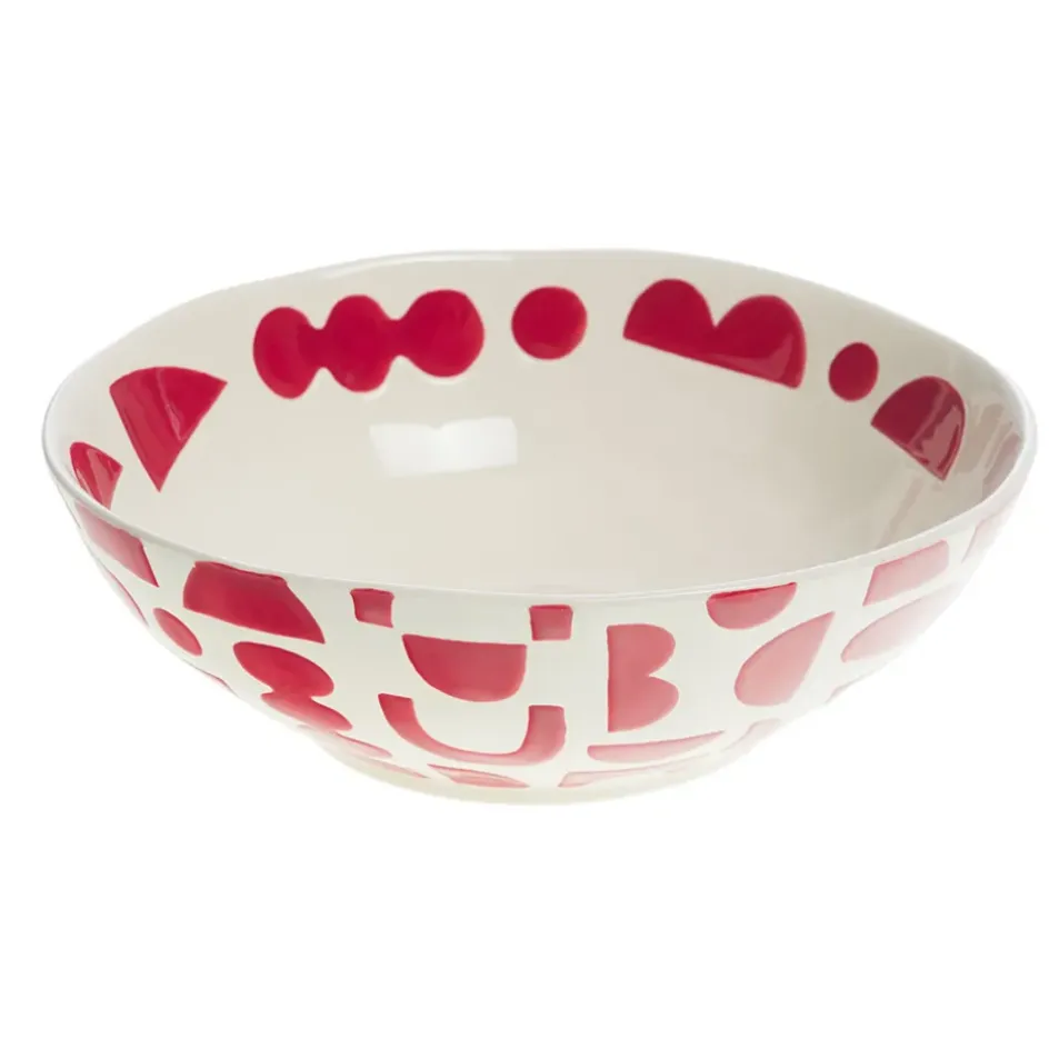 Fabrique de Styles Plats Et Saladiers*Saladier en grès et blanc d23cm - Ohana