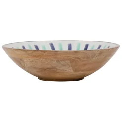 Fabrique de Styles Plats Et Saladiers*Saladier en manguier écru d28cm - Dolce Vita