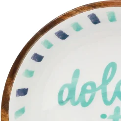 Fabrique de Styles Plats Et Saladiers*Saladier en manguier écru d28cm - Dolce Vita