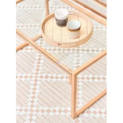 Enfant Fabrique de Styles Salons De Jardin|Jardin*Salon de jardin 4 places en fer avec coussins blanc - Cagliari