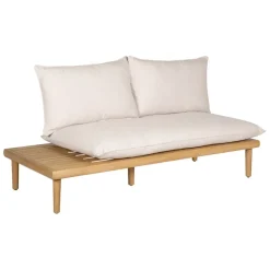 Enfant Fabrique de Styles Salons De Jardin|Jardin*Salon de jardin en acacia 3 places avec table écru - Cirina