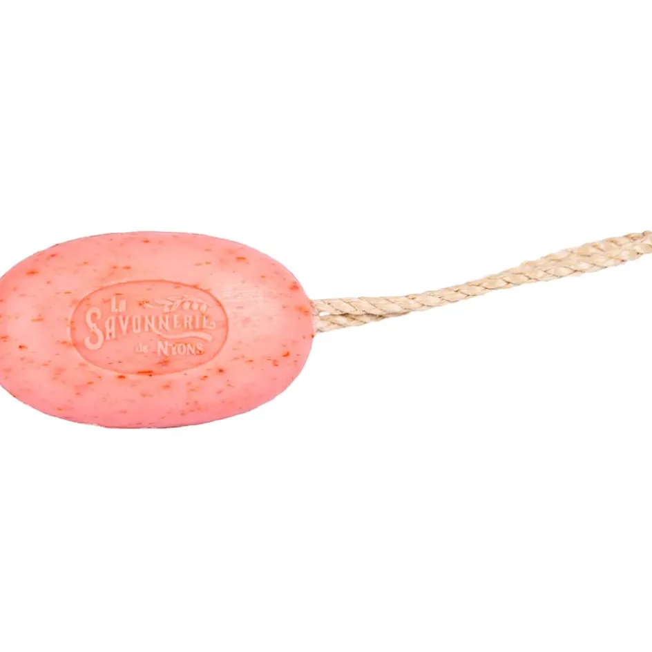 Fabrique de Styles Savon Solide*Savon corde 220g exfoliant aux petales de rose