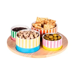 Fabrique de Styles Bols Et Coupelles*Service apéritif 4 coupelles en porcelaine - Dolce Vita