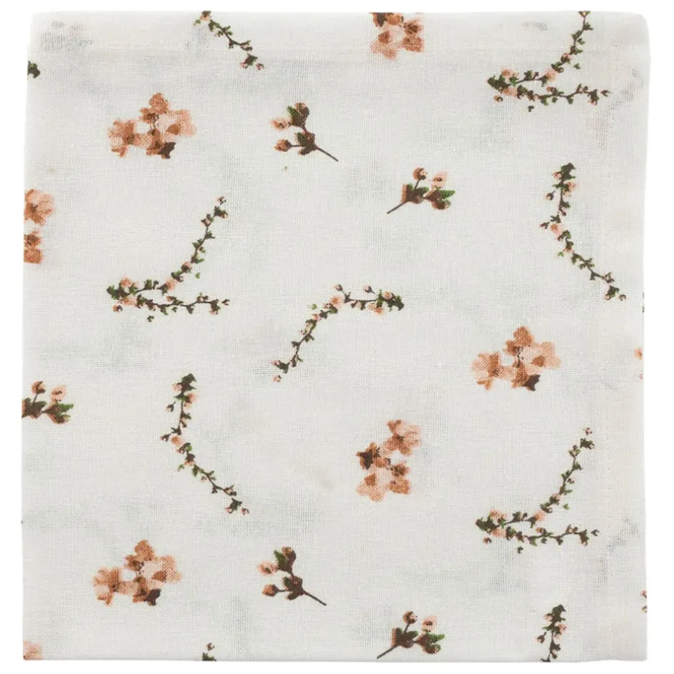 Fabrique de Styles Serviettes De Table*Serviette de table en coton rose et vert 40x40cm - Louise